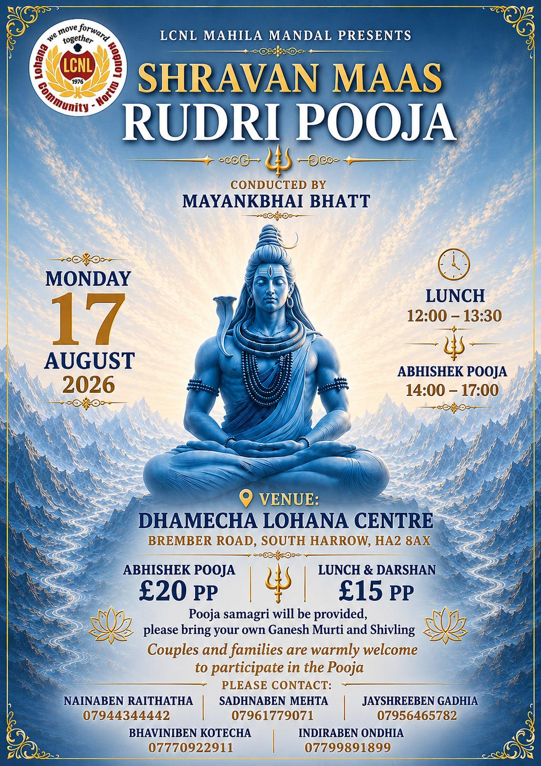 Shravan Maas Rudri Puja